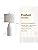 25" Table Lamps Set of 2 - Modern Bedside Lamps for Living Room - White Washed Ceramic Nightstand Lamps for Bedroom