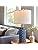 20.5 inches Modern Ceramic Dark Blue Bedside Lamp Set of 2 for Bedroom Decor Farmhouse Table Lamp for Living Room Office Dorm, YM-AMZ-T1092BL