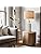 25" Table Lamps Set of 2 - Modern Bedside Lamps for Living Room - White Washed Ceramic Nightstand Lamps for Bedroom