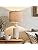 25" Table Lamps Set of 2 - Modern Bedside Lamps for Living Room - White Washed Ceramic Nightstand Lamps for Bedroom