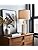 25" Table Lamps Set of 2 - Modern Bedside Lamps for Living Room - White Washed Ceramic Nightstand Lamps for Bedroom