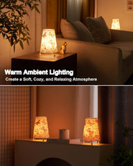 UMEXUS Ceramic Cordless Table Lamp with Timer, Dimmer, Linen Shade, Remote Control, Small Rechargeable Battery Light for Patio, Nightstand Lamp, Kitchen Counter Living Room Side Table, Bulb Included