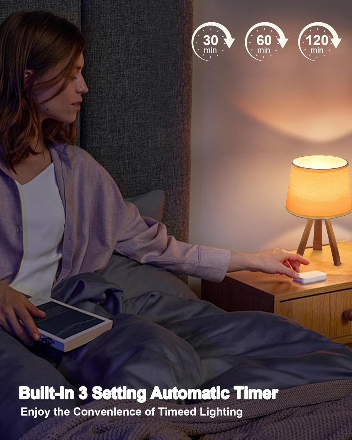 UMEXUS Ceramic Cordless Table Lamp with Timer, Dimmer, Linen Shade, Remote Control, Small Rechargeable Battery Light for Patio, Nightstand Lamp, Kitchen Counter Living Room Side Table, Bulb Included